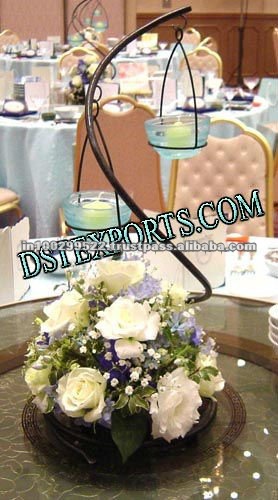 See larger image FANCY WEDDING CENTER TABLE STAND WITH FLOWERS