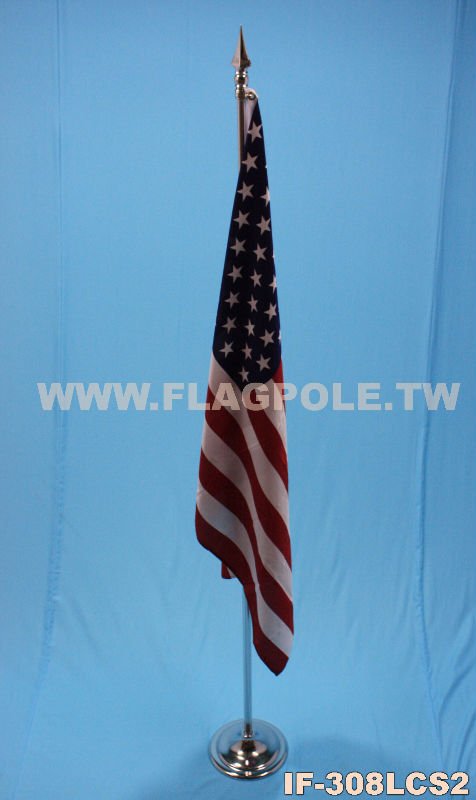 flag pole without flag. 8 FT INDOOR FLAG POLE