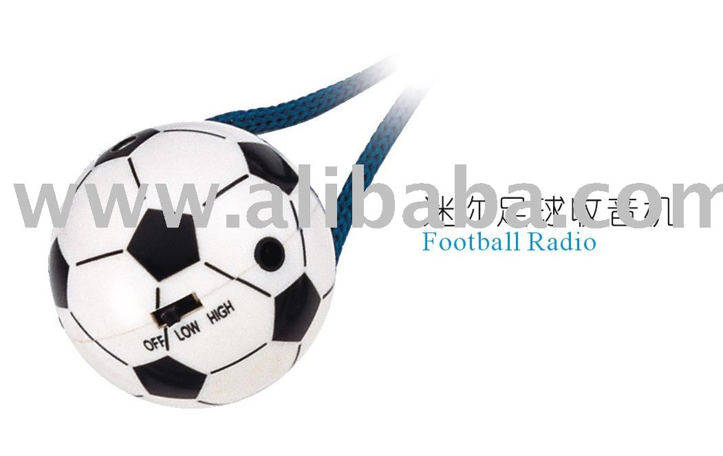 football ball cartoon. Mini Radio,Football Radio