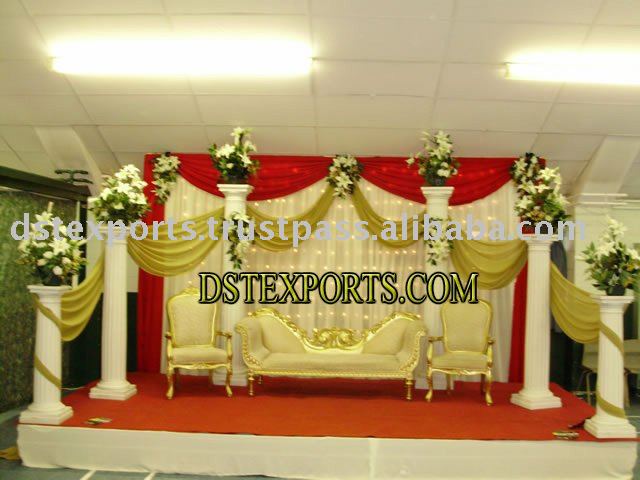 See larger image ASIAN WEDDING ROMAN PILLAR STAGE