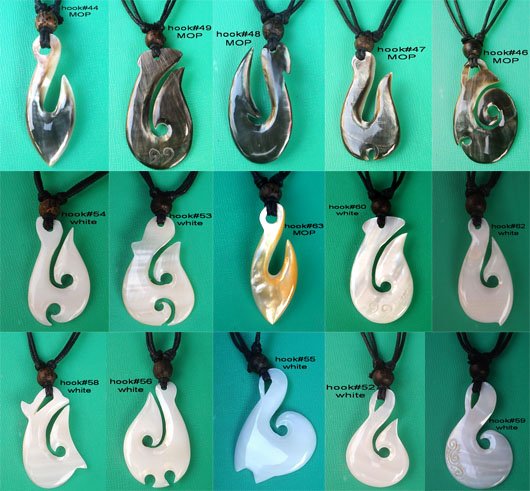 See larger image maori design hook pendant