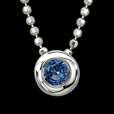 bezel diamond pendant