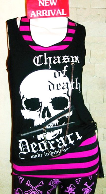 See larger image Chained Skull Punk Wear