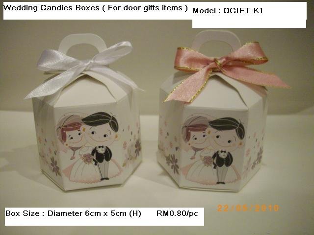 Wedding Door Gift Boxes Kotak Bunga Telur