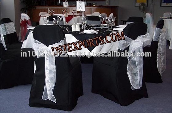 See larger image WEDDING BLACK CHAIR COVER