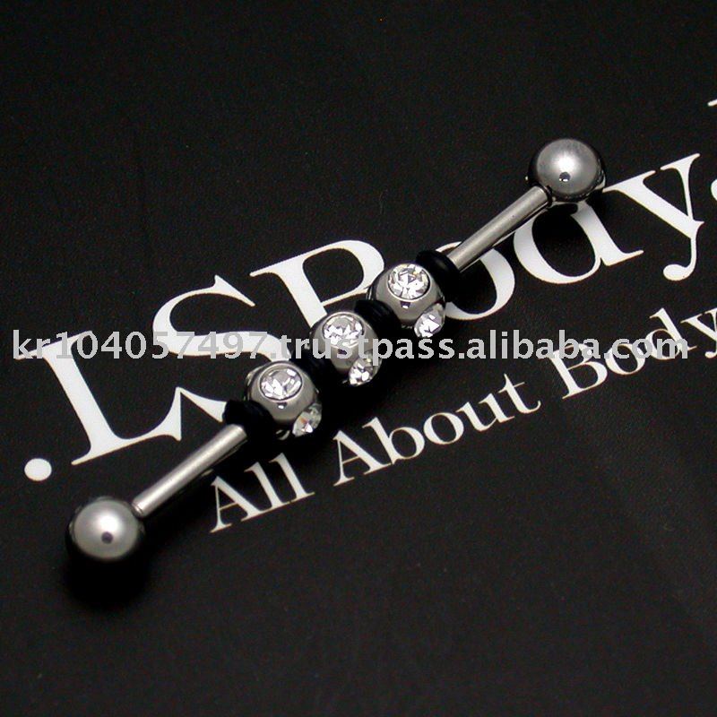 Body Jewelry, Industrial Barbell 022, 316L SS, Piercing, Body Piercing Body Jewelry, Industrial Barbell 022, 316L SS, Piercing, Body Piercing