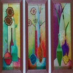 Abstract Glass Painting