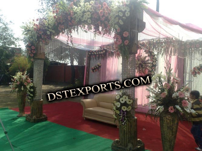 See larger image INDIAN WEDDING CRYSTAL PILLARS STAGE Add to My Favorites