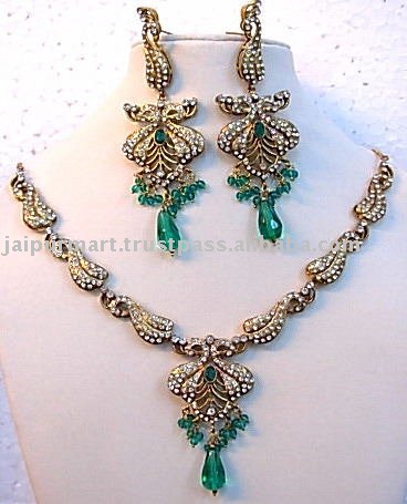 ... Victorian Jewellery Sets > Indian designer bollywood jewelry Necklace