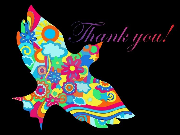 thank you card messages. THANK YOU CARD BIRD IN COLOUR BRINGS HAPPINESS TO ALL !! Sales, Buy .