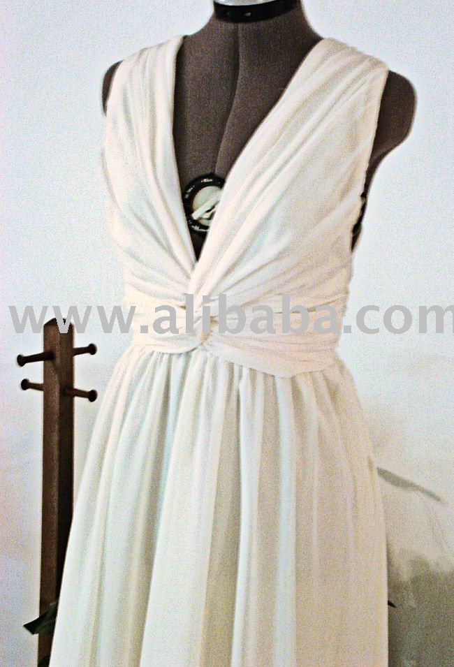 See larger image Short Grecian Wedding Dress