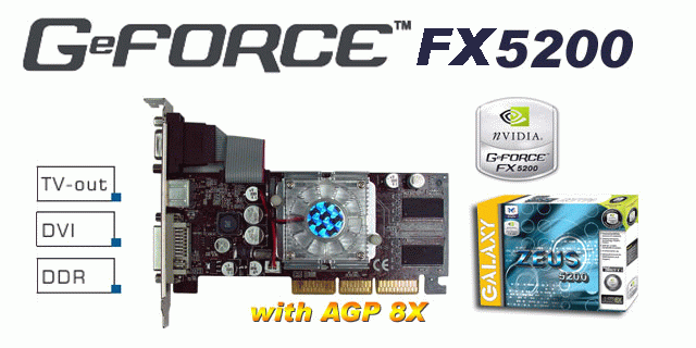 128Mb Geforce Fx5200