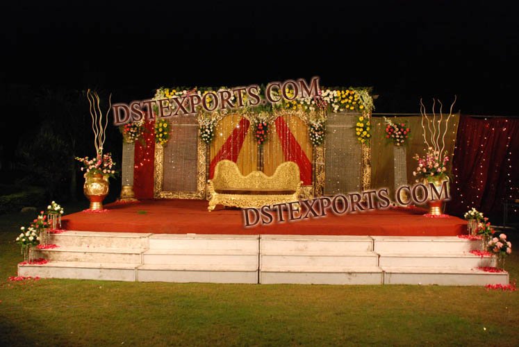 See larger image INDIAN WEDDING CRYSTAL STAGE SET
