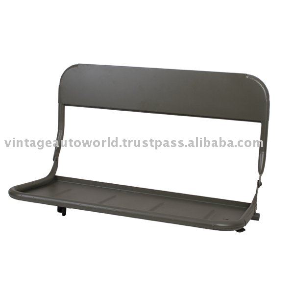 World War II vintage Jeep Willys MB Ford GPW reproduction rear seat base World War II vintage Jeep Willys MB Ford GPW reproduction rear seat base