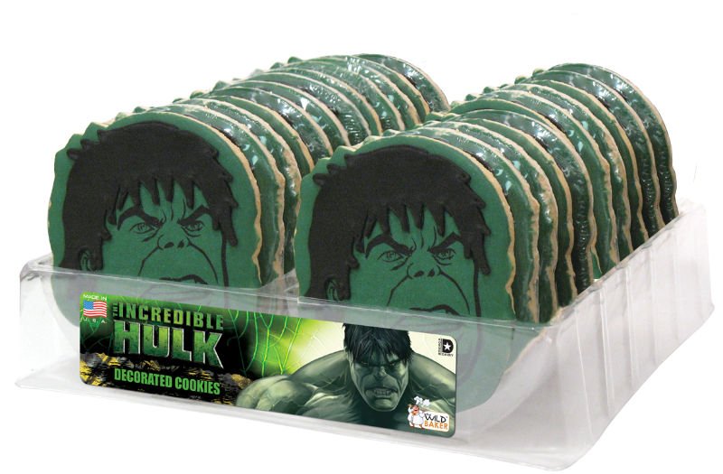Hulk Decorated Cookie Tray 24 Count