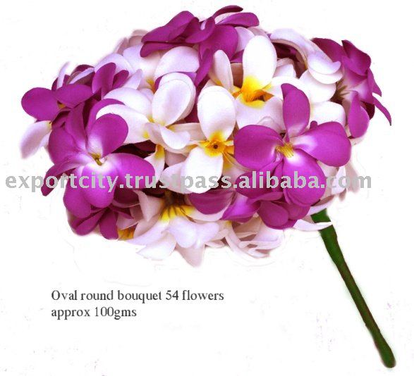 See larger image 54 plumeria Hawaiian flower bridal flower bridal bouquet 