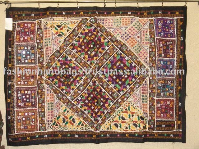Old Saree Patchwork Tapestry Old Saree Patchwork Tapestry