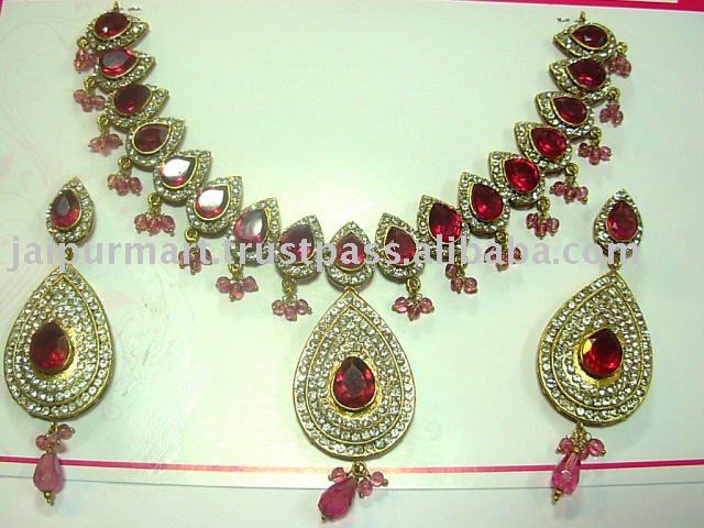 Indian Artificial rhinestone crystal Wedding bridal jewelry