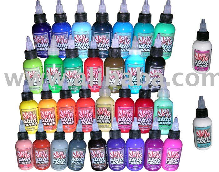 Skin Candy Complete Tattoo Ink Set/Kit 36 Colors