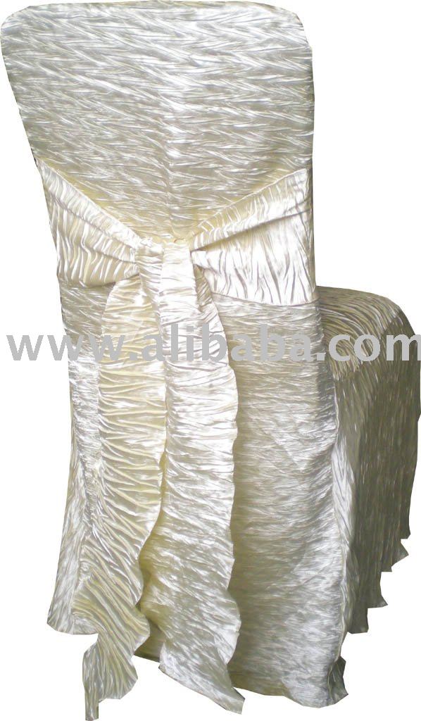 See larger image crinkle wedding chair covers