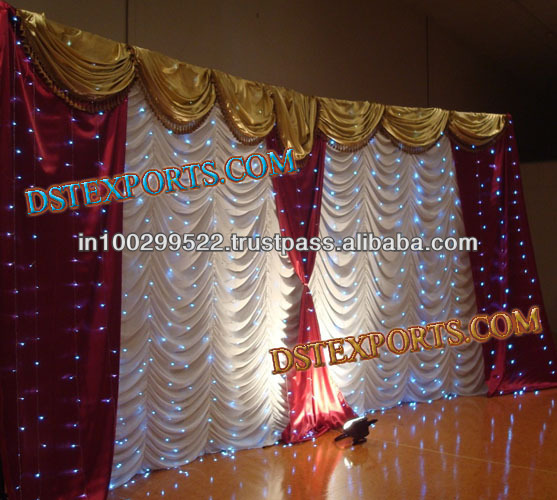 See larger image WEDDING STAGE LIGHTED COLOURFUL BACKDROP