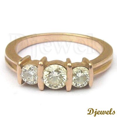 Rose Gold 045 Ct Diamond Band Wedding Ring Rose Gold Jewelry