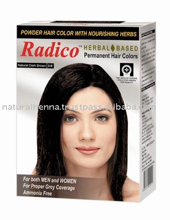 Hair Color Gold. Herbal Hair Color Dark Brown