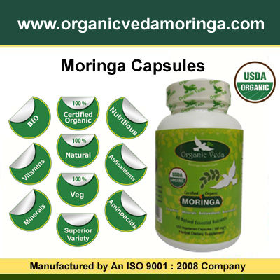 Organic Calcium Supplement on Organic Moringa Capules 100   Natural Nutrition Supplement Rich Source
