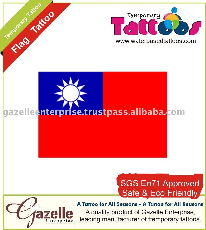 Taiwan Flag Tattoo