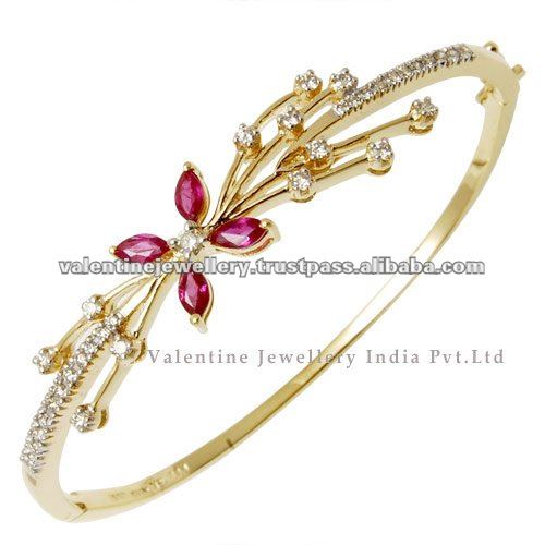 18_carat_yellow_gold_bangle_bracelet_flower