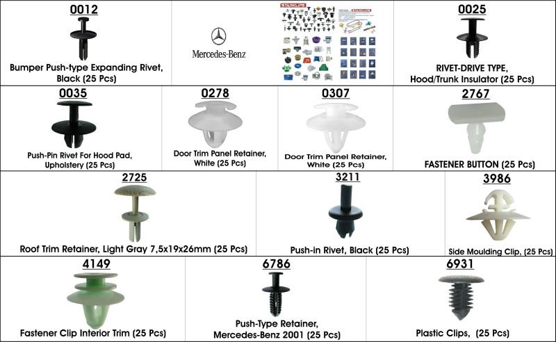 Clips fasteners mercedes #6