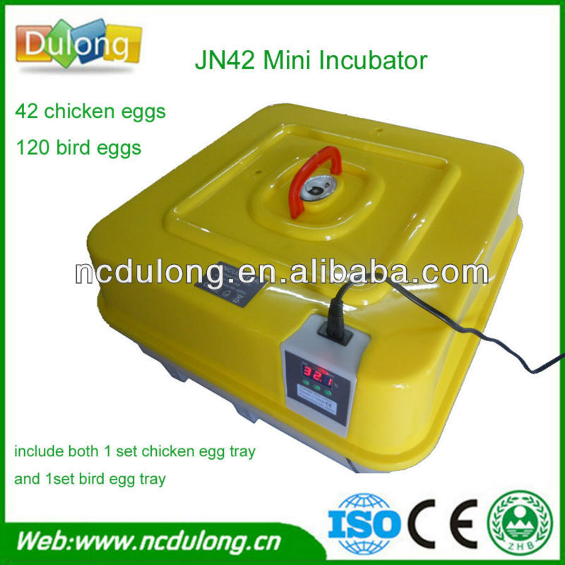 new design taking 42 chicken eggs or 120 bird eggs cheap egg incubator 
