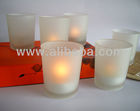 Frosted votive holder