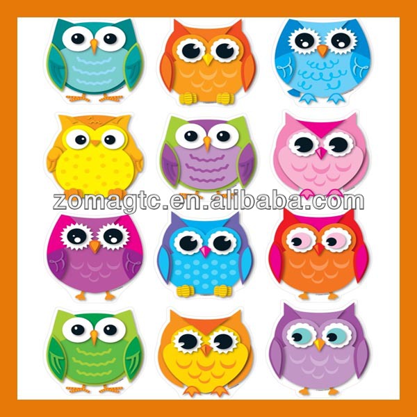 ที่มีสีสันนกฮูก- ตัดลึกหนาบาง