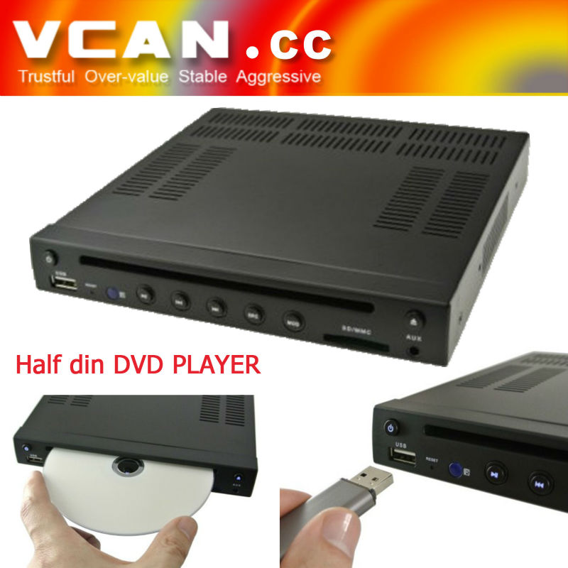 Halfdin portable dvd player without screen VCAN0500