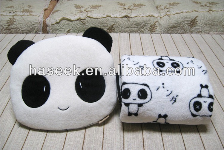 Plush stuffed panda bear toy throw cushions