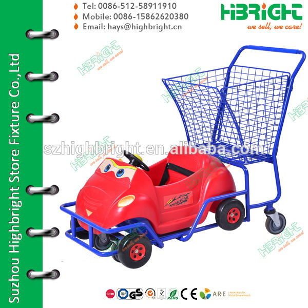 Shopping Mall Kids/baby/children Trolley Cart With Toy Car Buy Kids