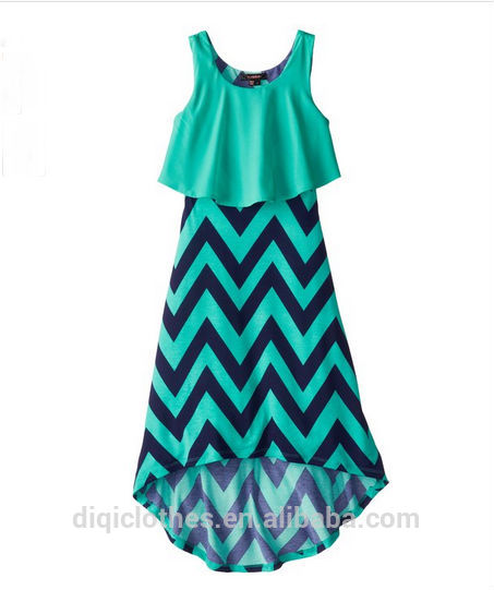  Dress  Girls 7-16 High-Low Chiffon Top Over Tank Maxi Dress ...