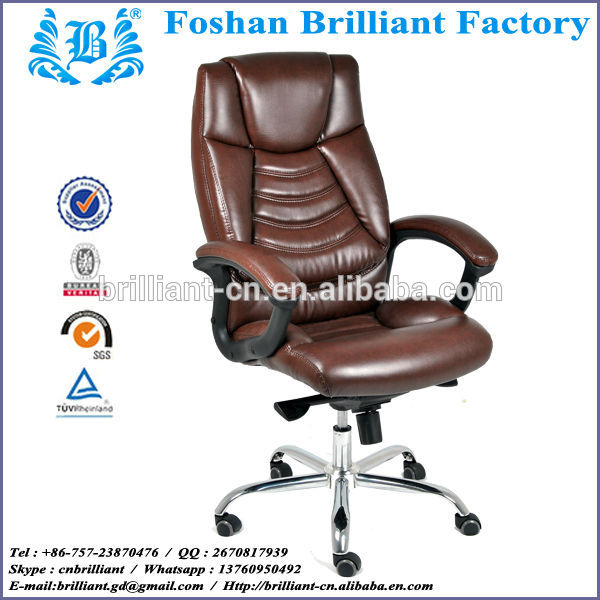 office chair chrome white leather BF-8865A