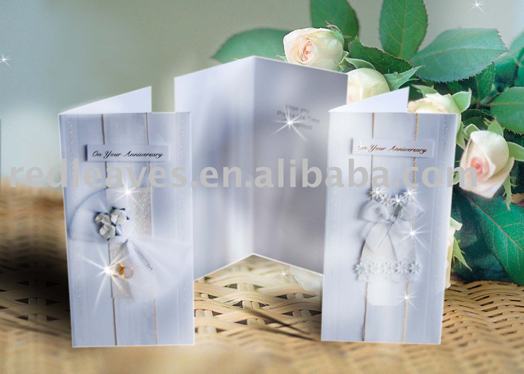 handmade wedding invitations renew vows card