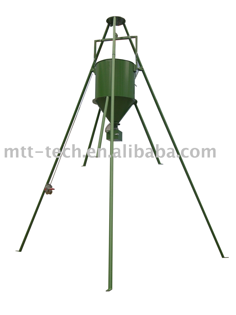 crankup tripod deer feeder