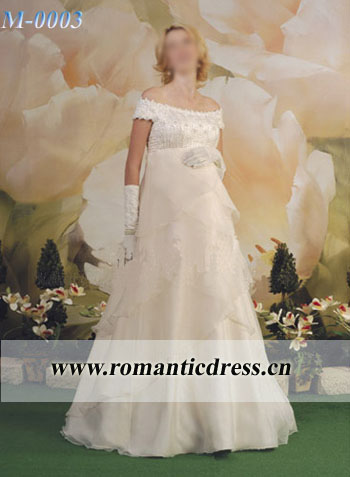 See larger image wedding dress for pregnant women M0003 