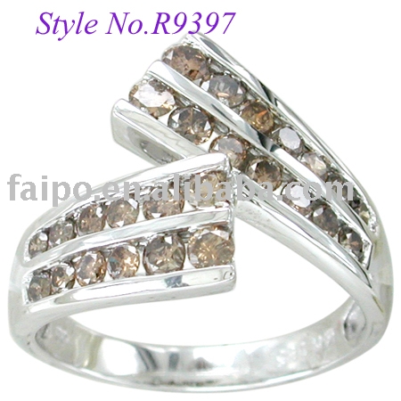 CHOCOLATE DIAMOND RING 10k 14k 18k yellow white pink gold ring
