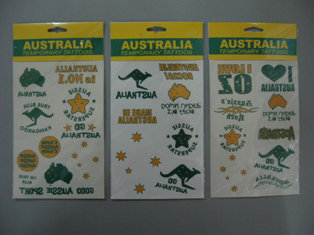 See larger image: Australia tattoo sticker. Add to My Favorites. Add to My Favorites. Add Product to Favorites; Add Company to Favorites