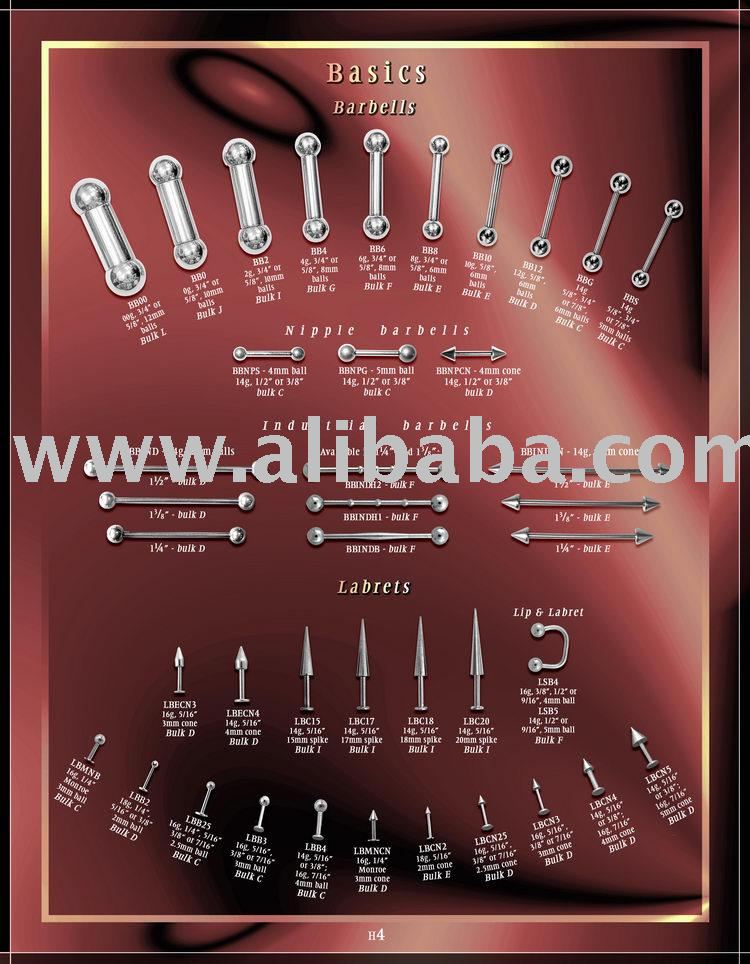 See larger image: labret jewelry, lip rings, acrylic body jewelry, 