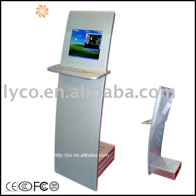 See larger image: Touch screen kiosk with metal keyboard