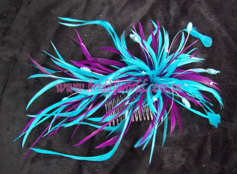 Wedding headpiece feather fascinator feather mounts
