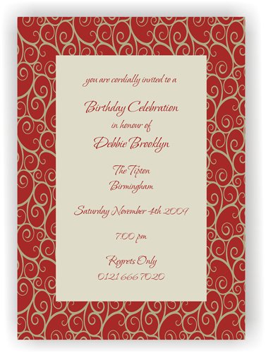 invitation cards for birthday. Birthday Invitation Cards