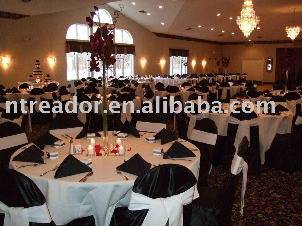 wedding linenstable linenssatin chair cover and sashes wedding chair 