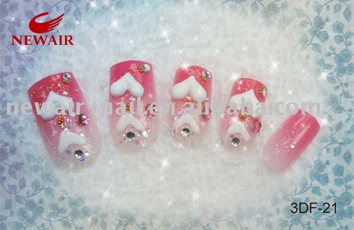 flower nail designs. nail art(3D FLOWER 24piece